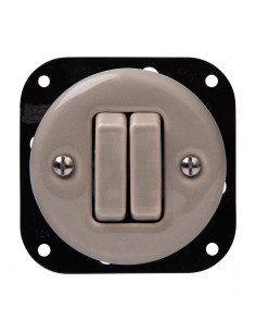 Unterputz-Keramik-Rollladensteuerungsschalter Pastelloliv... 2