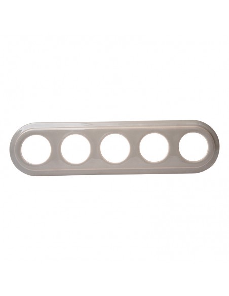 CERAMICZNA RAMKA PIĘCIOKROTNA PODTYNKOWA PASTELOWA OLIWKOWA CRPT5PO