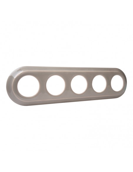 CERAMICZNA RAMKA PIĘCIOKROTNA PODTYNKOWA PASTELOWA OLIWKOWA CRPT5PO