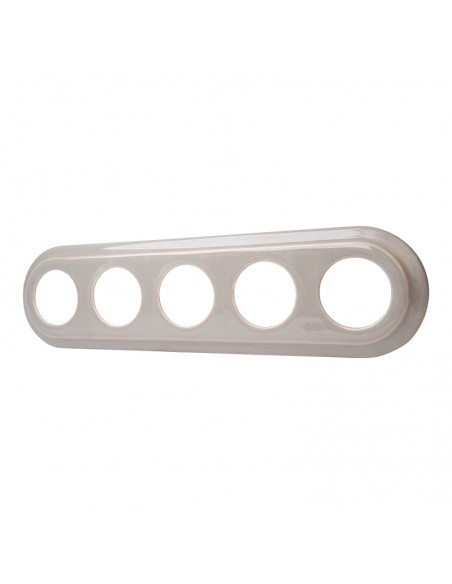 CERAMICZNA RAMKA PIĘCIOKROTNA PODTYNKOWA PASTELOWA OLIWKOWA CRPT5PO