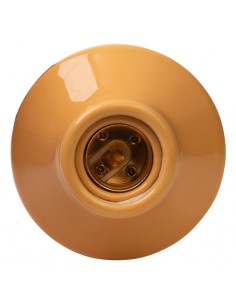 Keramischer E27 Lampenhalter 3,5" Hochfrequenz gerade Gelb 2