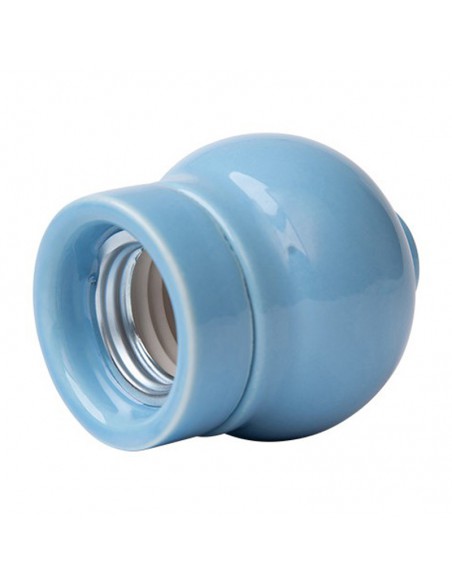 Keramik E27 Lampenfassung XD06W Pastellblau