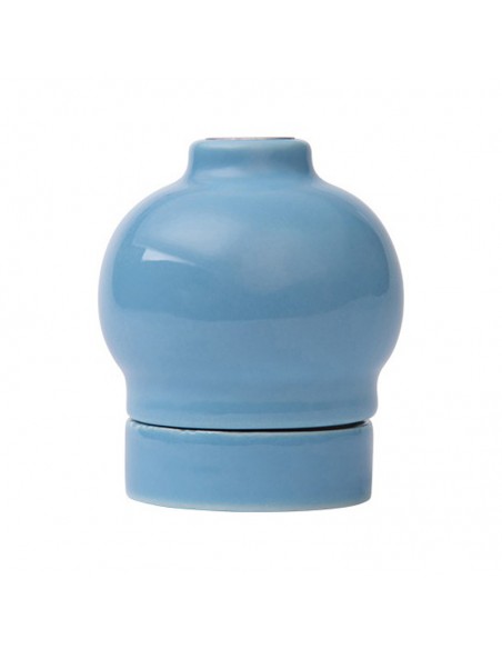 Keramik E27 Lampenfassung XD06W Pastellblau