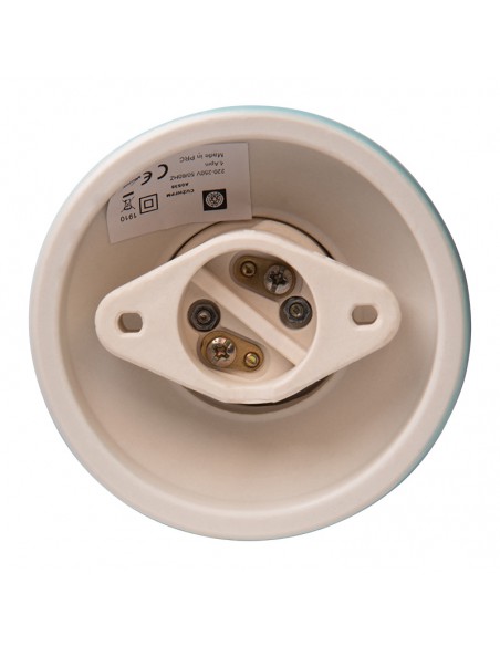 Keramik E27 Lampenfassung 3,5" Hochfrequenz Gerade Pastell-Mint