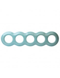 CERAMICZNA RAMKA PIĘCIOKROTNA BAŁWANEK PASELOWA MIĘTOWA 2