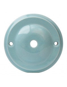 Keramik runde Deckenrosette 100 mm Apfel Pastell-Mint 2