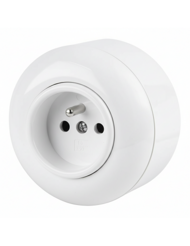 LOFT 230V STECKDOSE MIT ERDUNGSPIN WEISS...