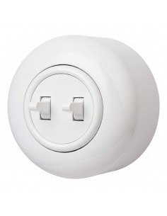 LOFT DOPPELSCHALTER WEISS AUFPUTZ EINZEL JLM