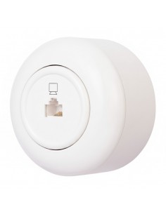 LOFT COMPUTERSTECKDOSE RJ45 WEISS AUFPUTZ EINZEL JLM