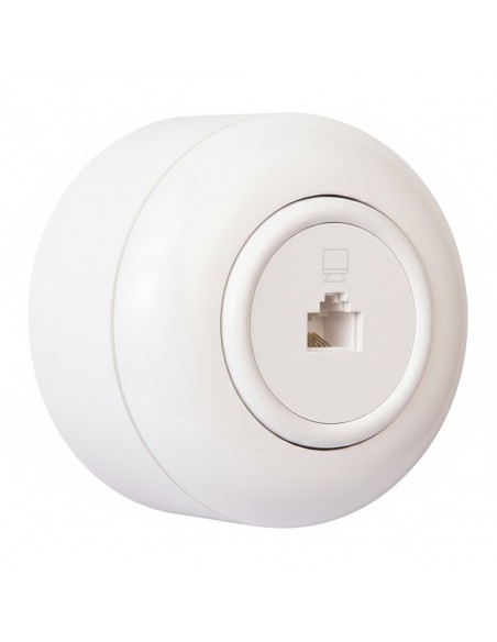 LOFT COMPUTERSTECKDOSE RJ45 WEISS AUFPUTZ EINZEL JLM