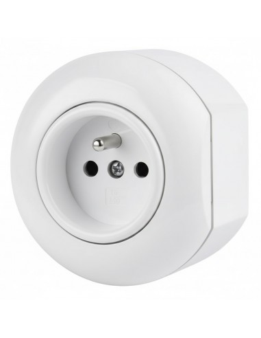 LOFT 230V STECKDOSE MIT ERDUNGSPIN WEISS...