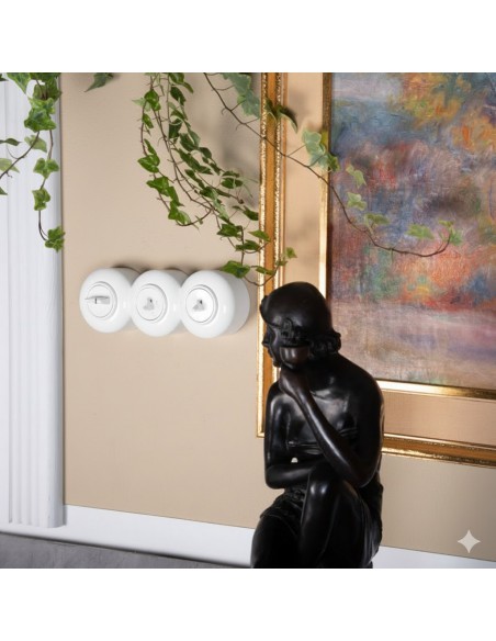 LOFT EINZELSCHALTER TREPPEN WEISS AUFPUTZ EINZEL