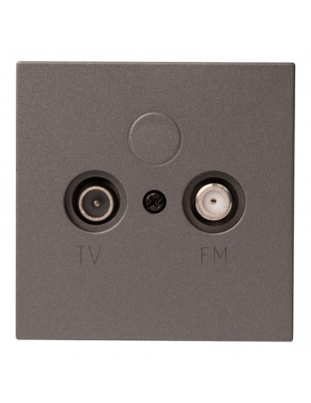 GNIAZDO PODTYNKOWE TV+SAT GRAFIT BEZ RAMKI JLM