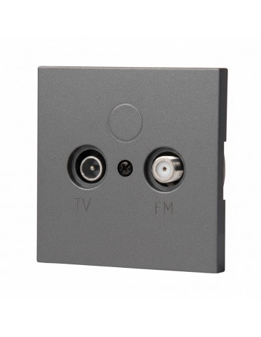 GNIAZDO PODTYNKOWE TV+SAT GRAFIT BEZ RAMKI JLM