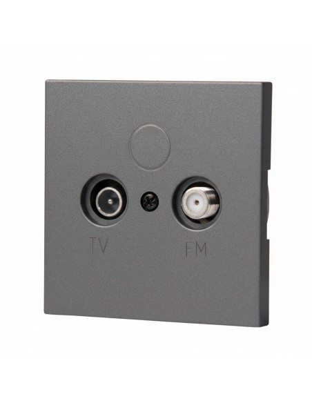 GNIAZDO PODTYNKOWE TV+SAT GRAFIT BEZ RAMKI JLM