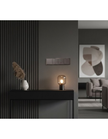 GNIAZDO PODTYNKOWE TV+SAT GRAFIT BEZ RAMKI JLM