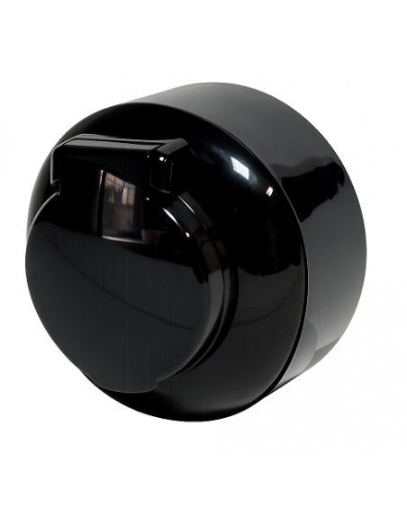 LOFT GNIAZDO 230V Z BOLCEM IP44 CZARNE NATYNKOWE JEDNOKROTNE JLM