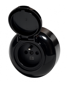 LOFT GNIAZDO 230V Z BOLCEM IP44 CZARNE NATYNKOWE... 2