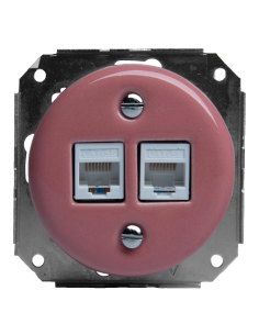 Steckdose 2xRJ45 2