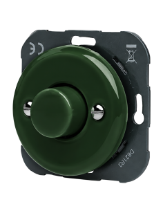 Keramik-Unterputz-Dimmer 5–150 W grün, ohne Rahmen